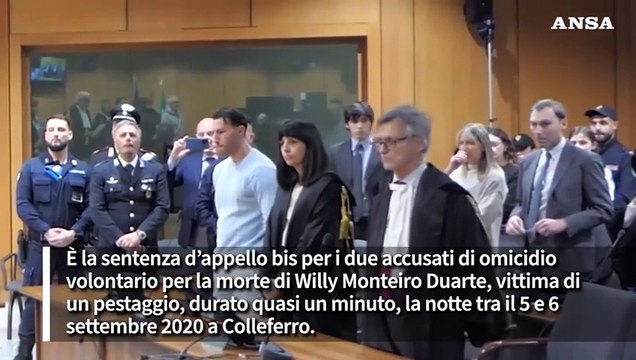 Omicidio Willy, appello bis: ergastolo a Marco Bianchi, 28 anni al fratello Gabriele