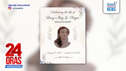Online Exclusive - Veteran actress Delia Razon, pumanaw sa edad na 94 | 24 Oras Weekend