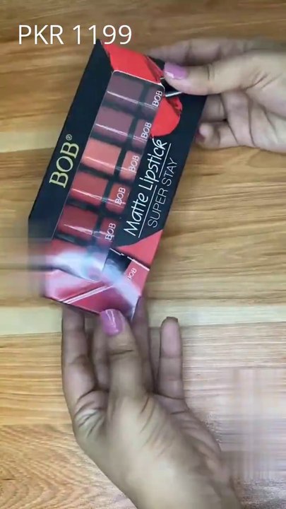 💄✨ Pack of 6 Bob Super Stay Matte Lipsticks – Long-lasting, bold, and stunning! 💋 Get the perfect matte look that stays all day. Which shade is your favorite? Let us know in the comments! 👇