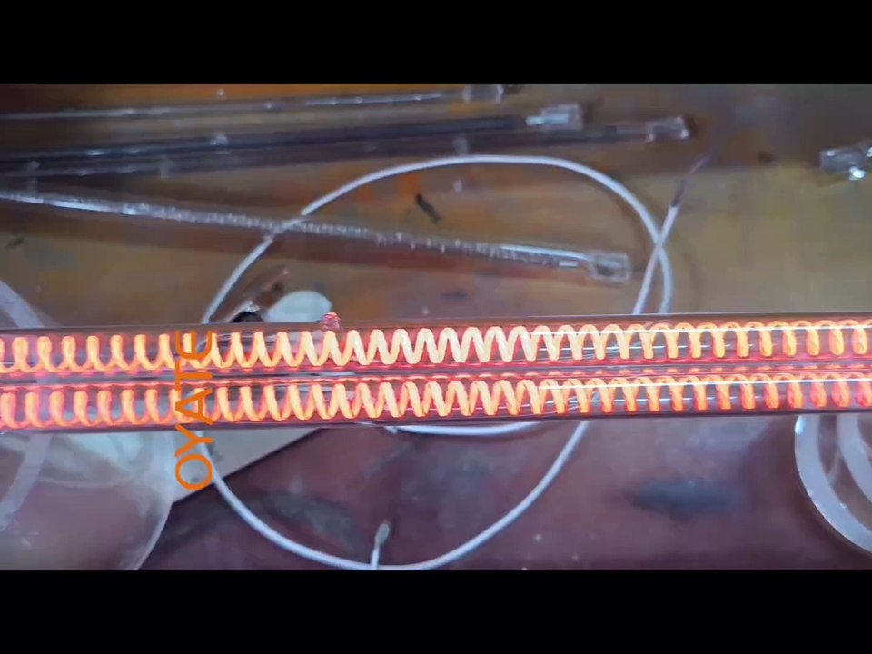 390mm 2000w Twin Tubes Golden Carbon Fiber Heat Lamp Infrared Heat Tubes for Industrial Heating