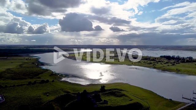 The flood plains of the River Shannon near Clonmacnoise County Offaly Ireland