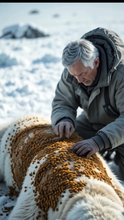 "🐻‍❄️ Elderly Man Rescues Polar Bear from Beehives! 🐝❤️ (Heartwarming!)"