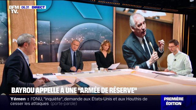 Défense: François Bayrou souhaite une “armée de réserve” en plus de l’armée de métier