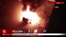 Adana'da annesinin arabasını yaktı