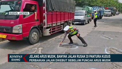 Perbaikan Jalan Rusak di Pantura Kudus Dikebut Sebelum Puncak Arus Mudik