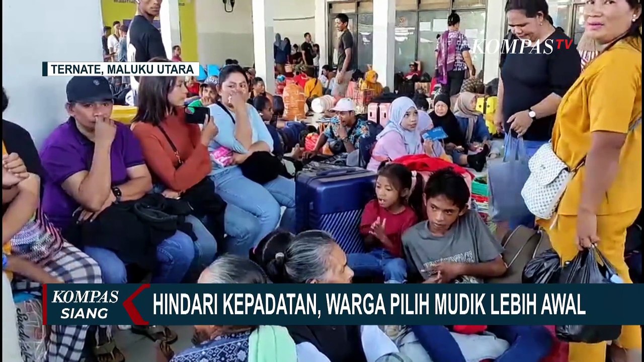 Warga di Maluku Utara Pilih Mudik Lebih Awal, Begini Kepadatan di Pelabuhan Ahmad Yani Ternate