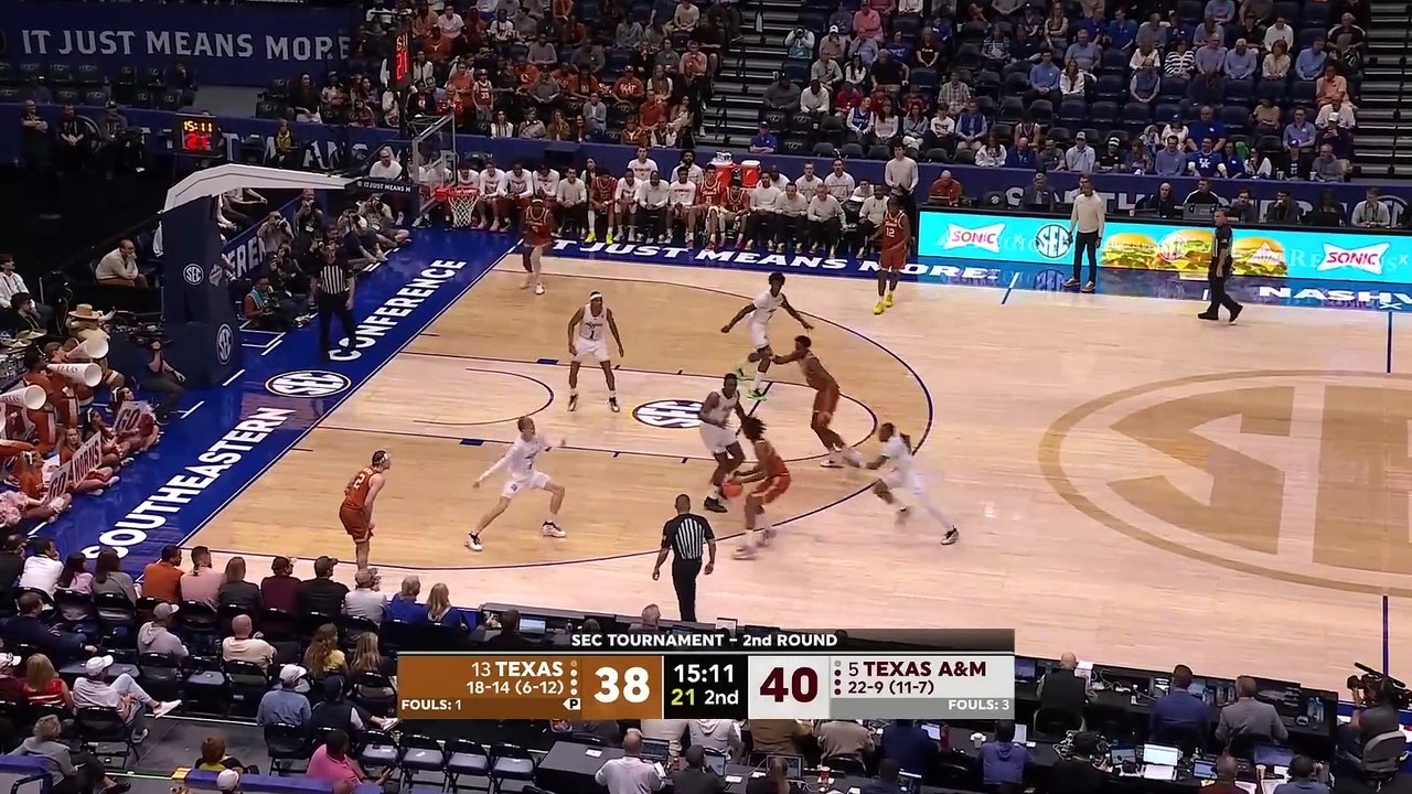 SEC 2nd Round DOUBLE OT_ Texas Longhorns vs. Texas A_M Aggies _ Full Game Highlights _ ESPN CBB