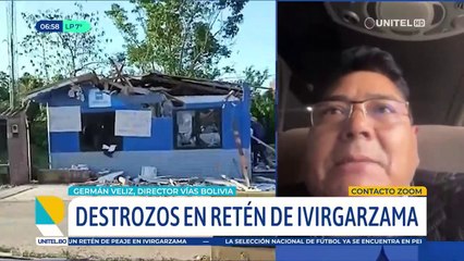 Vías Bolivia anuncia querella contra los autores de la destrucción de una estación de peaje en Ivirgarzama