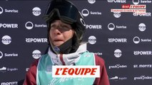 Les larmes de bonheur de Perrine Laffont après son titre - Ski freestyle - Mondiaux (F)