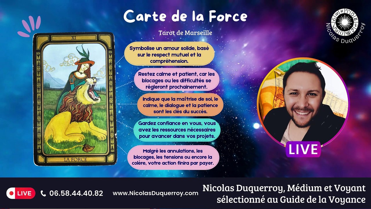 Voyance Gratuit : Taroscope du Mercredi par le Médium et Voyant Nicolas Duquerroy spécialiste du Tarot de Marseille