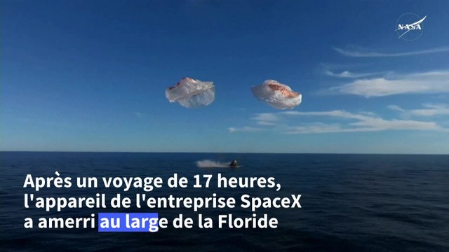 Retour sur Terre des deux astronautes américains qui étaient coincés dans l'ISS