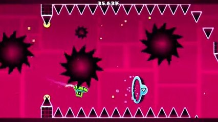 Stereo Extremeness (Easy Demon), but if I jump from multiple spikes, it gets faster!