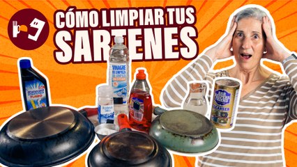 Limpia tu sartén con estos 3 trucos y estará como nueva