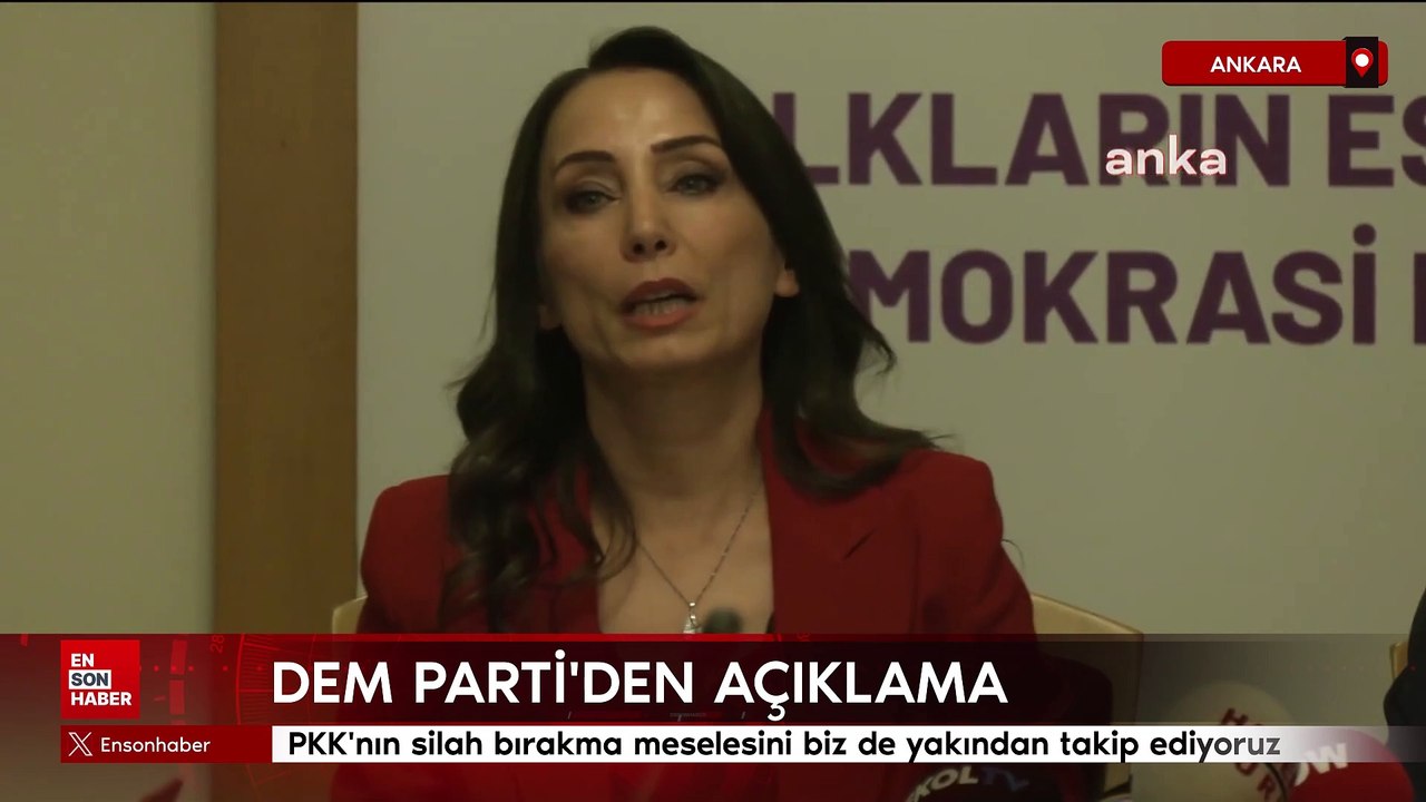 Tülay Hatimoğulları: PKK'nın silah bırakma meselesini biz de yakından takip ediyoruz