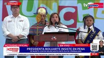 Boluarte insiste en pena de muerte para criminales durante inicio del año escolar: No vamos a permitir un muerto más