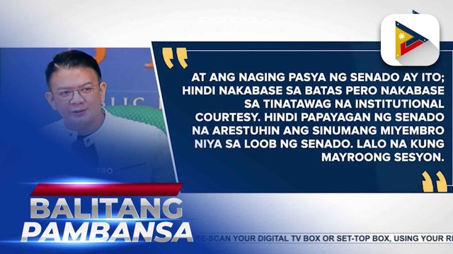 SP Escudero weighs in on petition before SC asking for return of ex-Pres. Duterte to PH