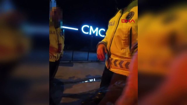 Polis ve motosiklet sürücüsünün diyaloğu gündem oldu