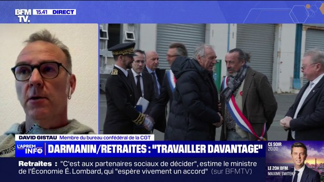 C'est une trahison des engagements : David Gistau (CGT) réagit au refus de François Bayrou d'un retour à la retraite à 62 ans