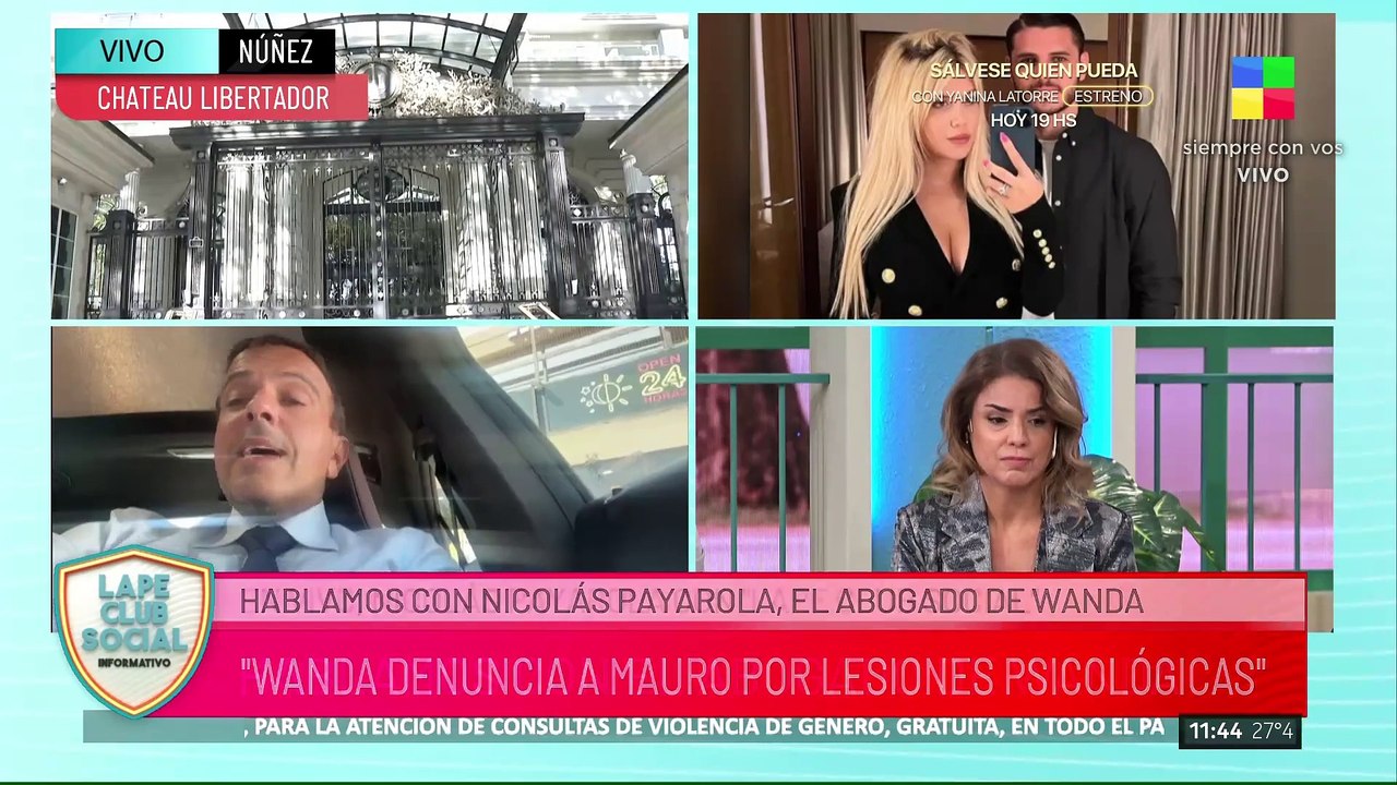 Escándalo total en el Chateau: habló Nicolás Payarola, el abogado de Wanda Nara