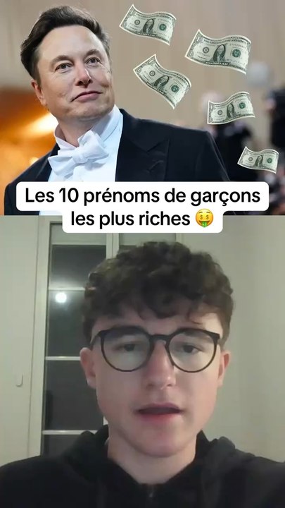 Les 10 prénoms de garçons les plus riches #prenom #prenoms #riche