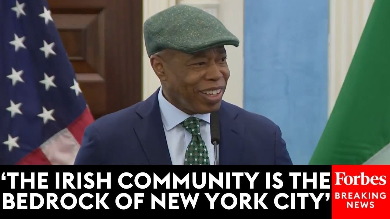 New York City Mayor Eric Adams Participates In A St. Patrick's Day Event