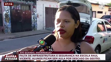 b'Ananindeua: Falta de infraestrutura e segurana na Escola Municipal Raul Vicente'