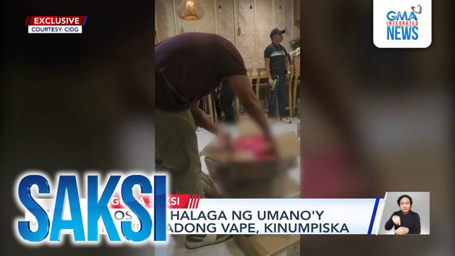 Halos P4M halaga ng umano'y 'di rehistradong vape, kinumpiska | Saksi