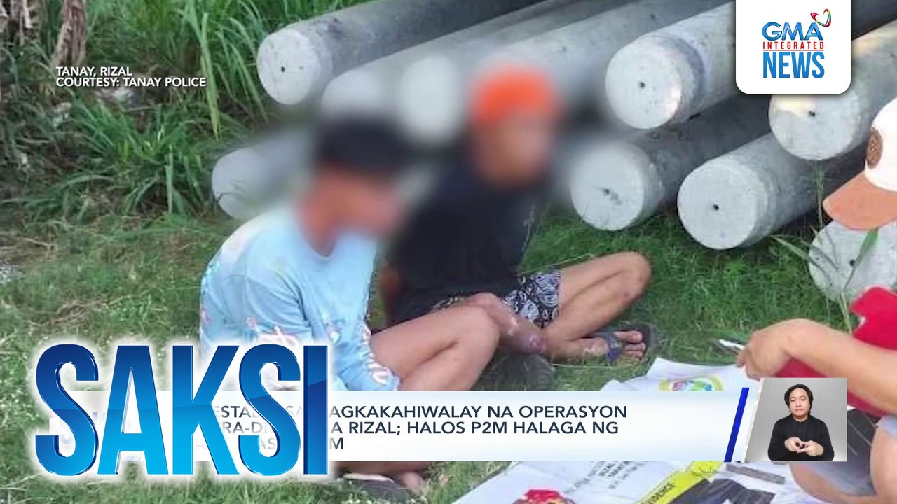 6 arestado sa magkakahiwalay na operasyon kontra-droga sa Rizal; Halos P2M halaga ng shabu, nasamsam | Saksi