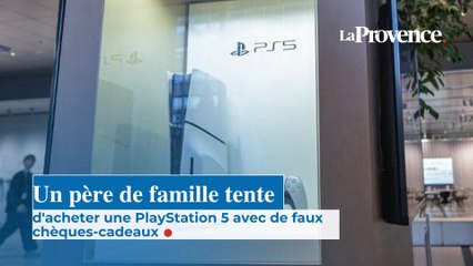Un père de famille tente d'acheter une PlayStation 5 avec de faux chèques-cadeaux.
