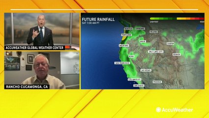 Rain and snow impact California, West Coast