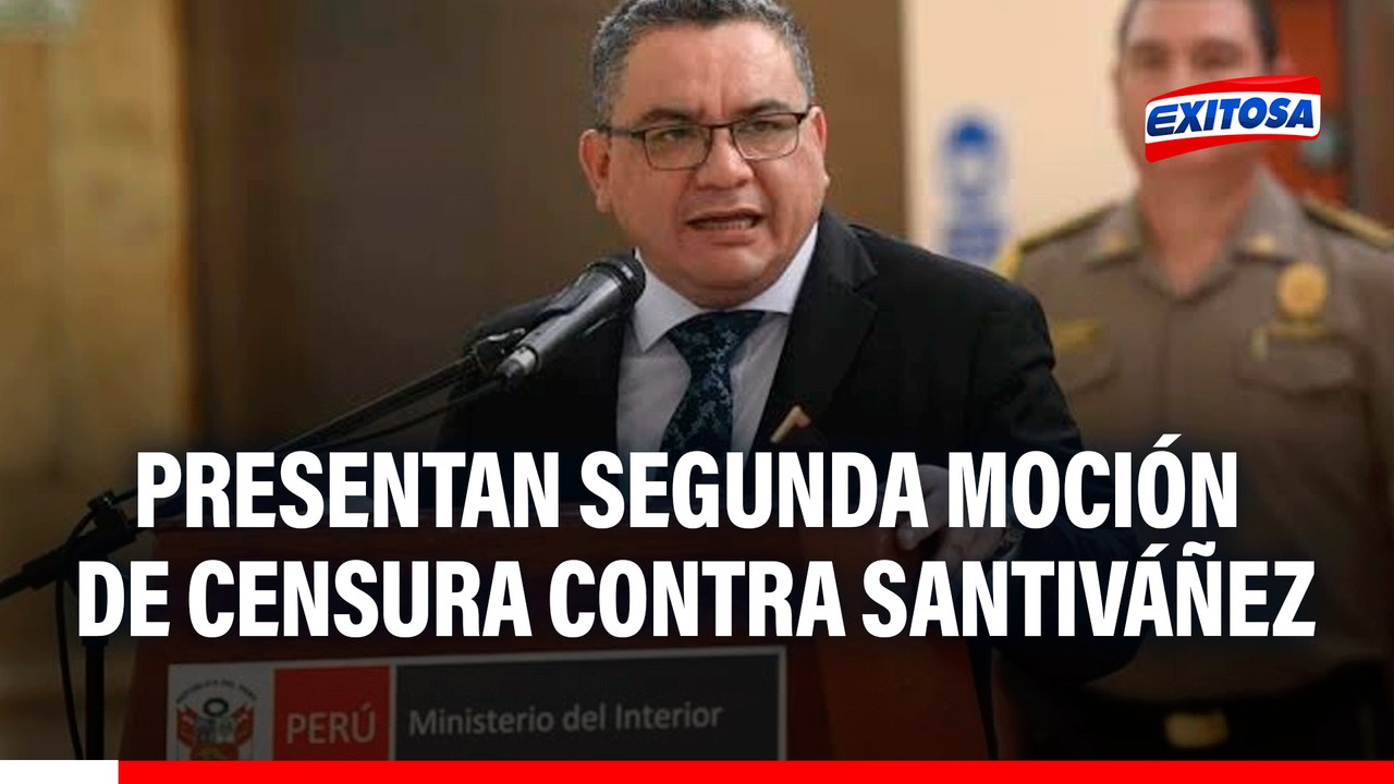 Juan José Santiváñez: Presentan segunda moción de censura contra el ministro del Interior