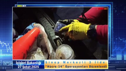 Sinop Merkezli 3 İlde “Hücre-14” Operasyonları Düzenlendi