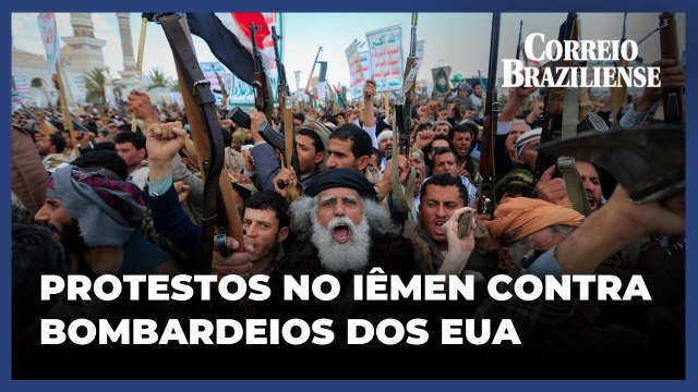 Iêmen registra protestos em massa após bombardeios dos EUA