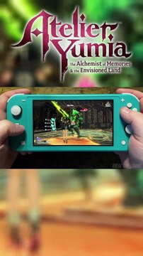 Atelier Yumia The Alchemist of Memories & the Envisioned Land Nintendo Switch Lite Gameplay (Teal) short 3