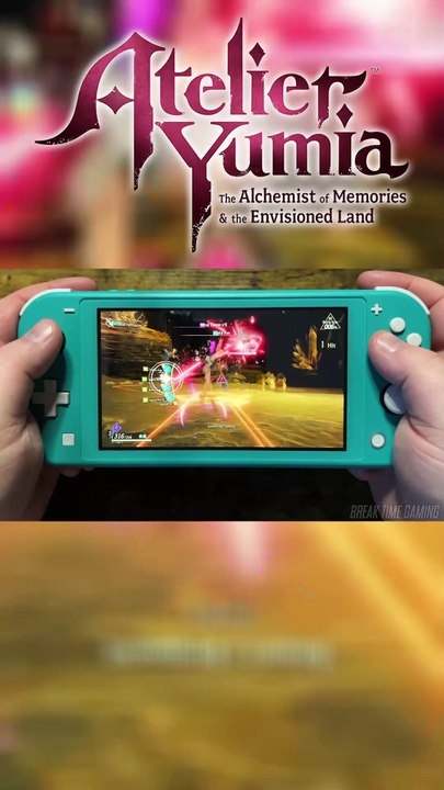Atelier Yumia The Alchemist of Memories & the Envisioned Land Nintendo Switch Lite Gameplay (Teal)