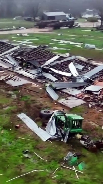 Les dégats impressionnants après le passage des tornades aux USA