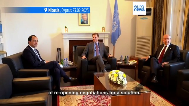 Turkish Cypriot and Greek Cypriot diplomats meet for peace talks with little hope of breakthrough