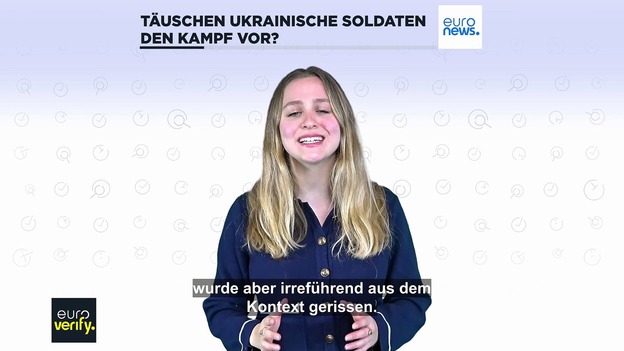 Faktencheck: Inszenieren ukrainische Soldaten Kampfhandlungen?