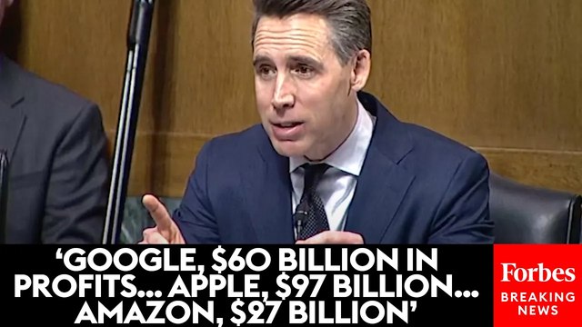Josh Hawley Reads Big Tech's Profits After Arguing Child Exploitation Deterrent Is 'Too Expensive'