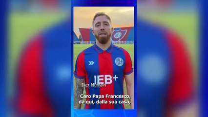 Neymar, Pirlo, Muniain... the world of football turns to Pope Francis