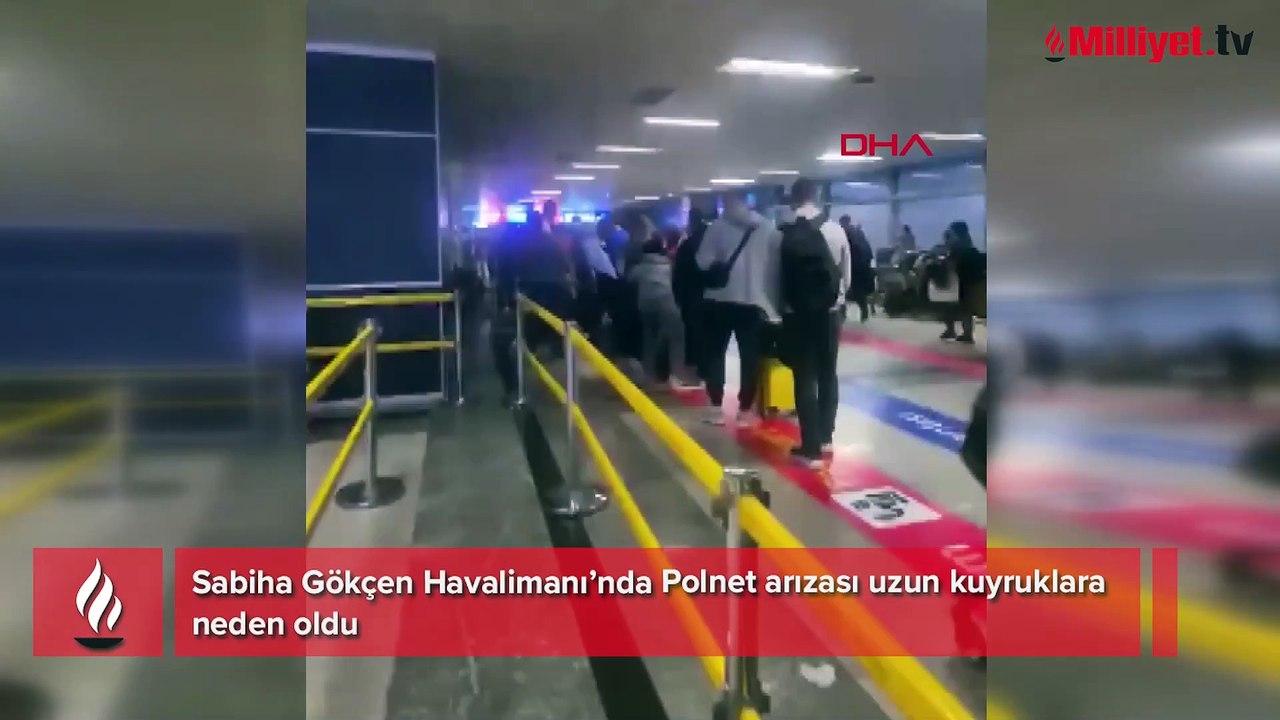 Polnet arızası havalimanında uzun kuyruklara neden oldu