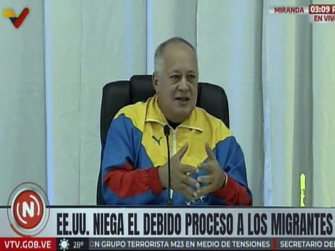 Secretario general del PSUV Diosdado Cabello: Bukele esclaviza a los migrantes venezolanos