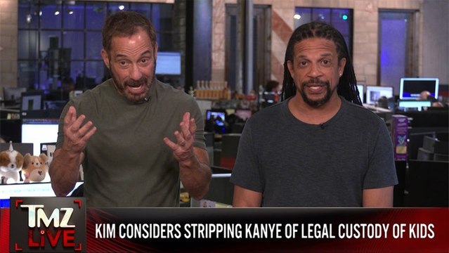 Kim Kardashian Weighing Move to Strip Kanye of Legal Custody of Kids | TMZ Live