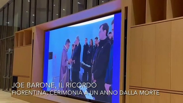 Joe Barone, commozione al Viola Park nel ricordo a un anno dalla morte