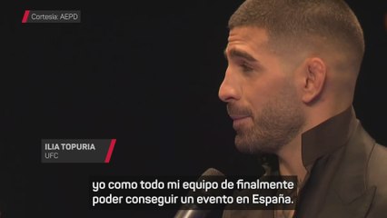 Topuria: "Tendré la oportunidad de brillar delante de toda mi gente de España"