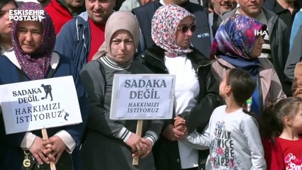 Eskişehir'de üç aydır maaş alamayan madenciler isyanda