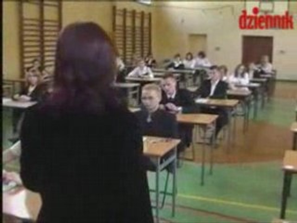chwila przed egzaminem