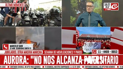 Marcha de jubilados: habla el ex ministro de Seguridad de Santa Fe