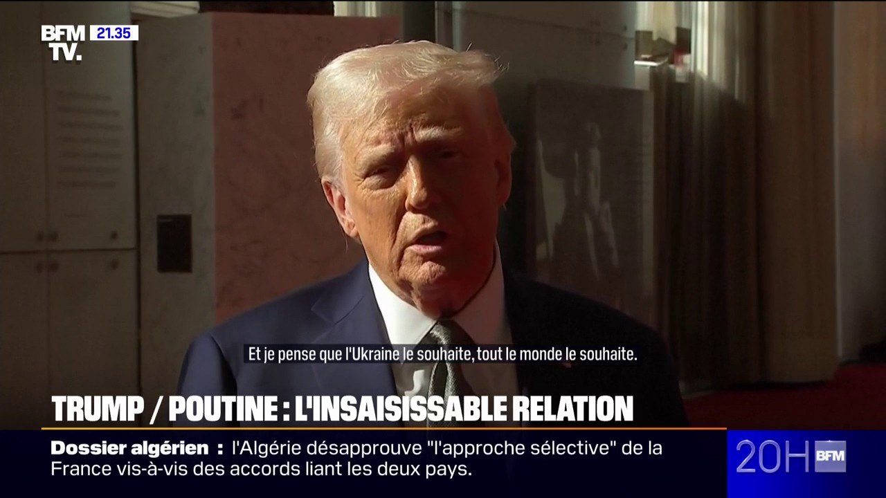 Donald Trump: "On va avoir un appel téléphonique très important", avec Vladimir Poutine