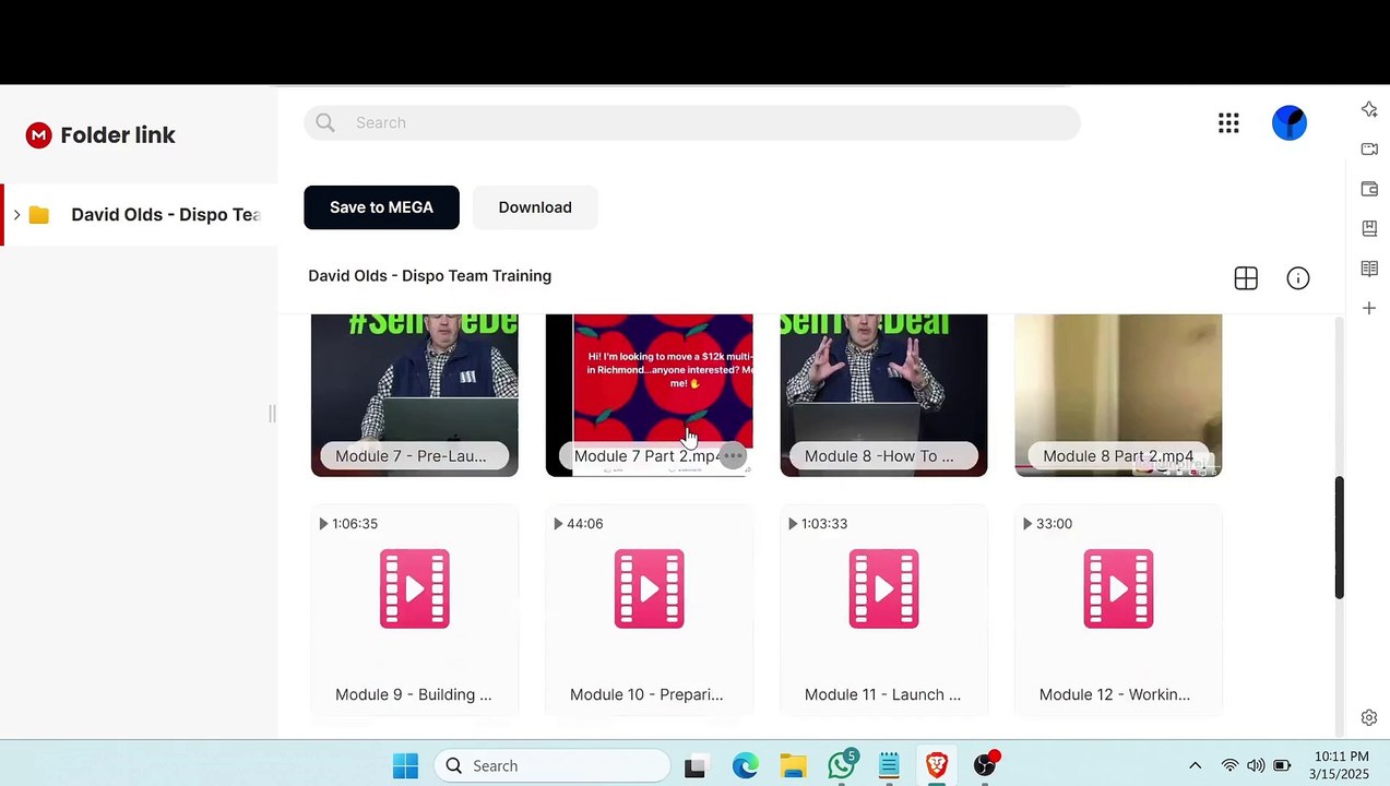 (59$)David Olds - Dispo Team Training Course Download